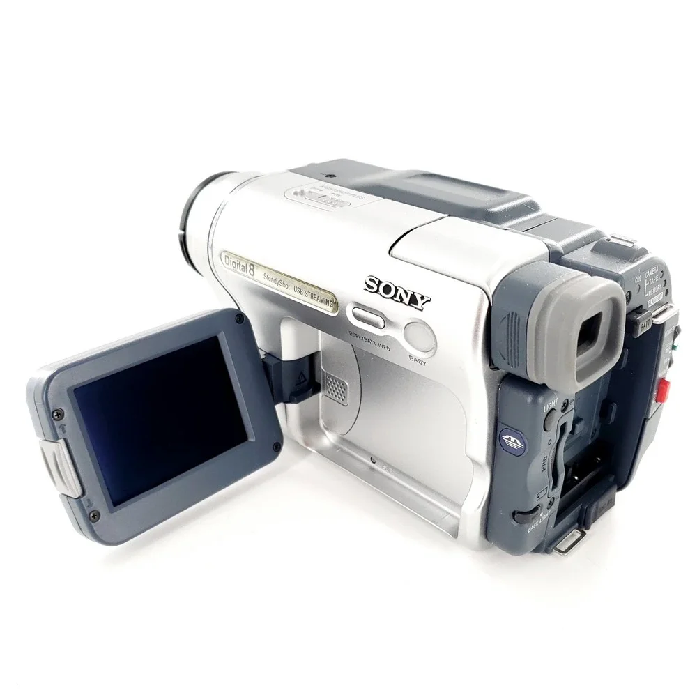 Sony Handycam DCR-TRV460 Digital8 Hi8 Camcorder Silver w/ Battery Charger Tested